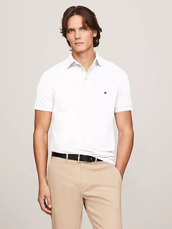 Tommy Hilfiger 1985 Slim Fit Polo-White