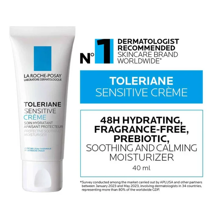 Toleriane Sensitive Moisturizer & Lipikar Balm Routine Set