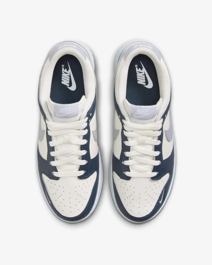 Nike Dunk Low – Sail/White/Armory Navy/Wolf Grey