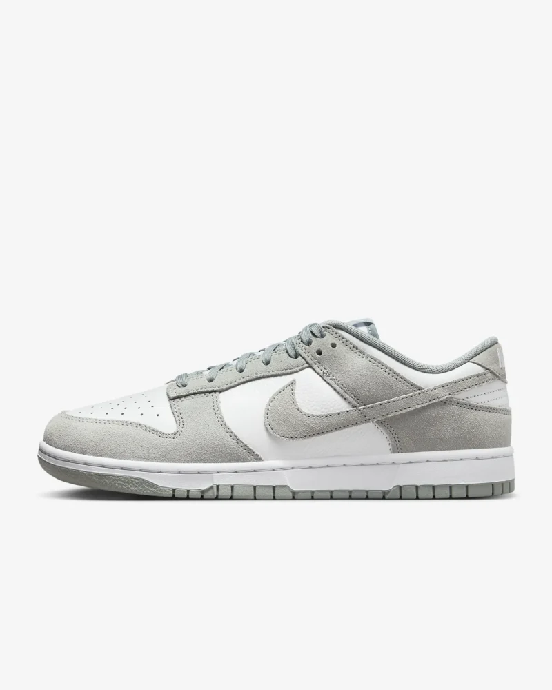 Nike Dunk Low Retro SE Leather/Suede-White/Light Pumice - Image 5
