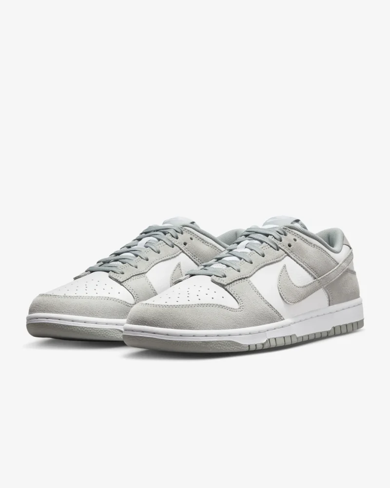 Nike Dunk Low Retro SE Leather/Suede-White/Light Pumice - Image 4