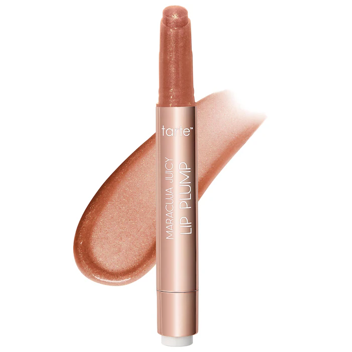tarte Maracuja Juicy Lip Plump Gloss – Rosy Copper – Rose Copper Shimmer Glass