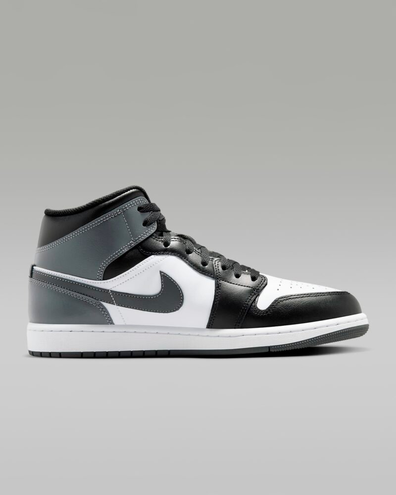 Air Jordan 1 Mid- Black/White/Iron Grey