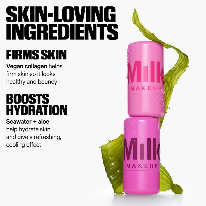 MILK MAKEUP Cooling Water Jelly Tint Lip + Cheek Blush Stain – Fresh – soft pink