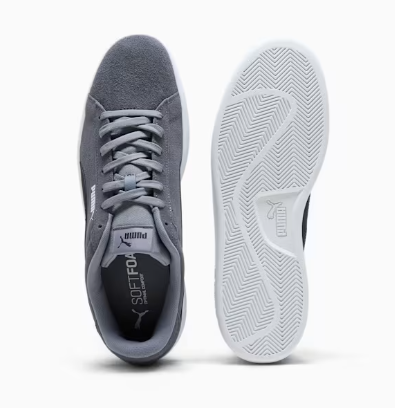 Smash 3.0 Men’s Sneakers-Gray Tile-PUMA Black-PUMA White