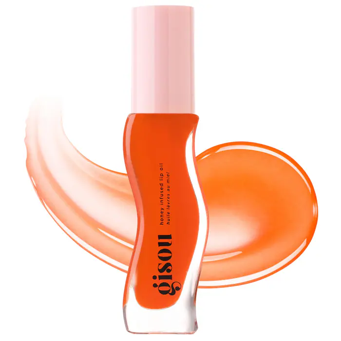 Gisou Honey Infused Hydrating Lip Oil -Mango Passion Punch – Sheer Hot Coral
