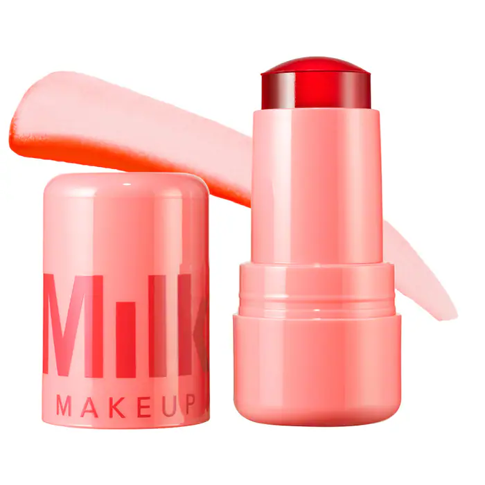 MILK MAKEUP Cooling Water Jelly Tint Lip + Cheek Blush Stain – Spritz – Coral Orange