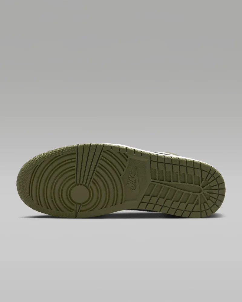 Air Jordan 1 Low (Black/Medium Olive/White) - Image 2