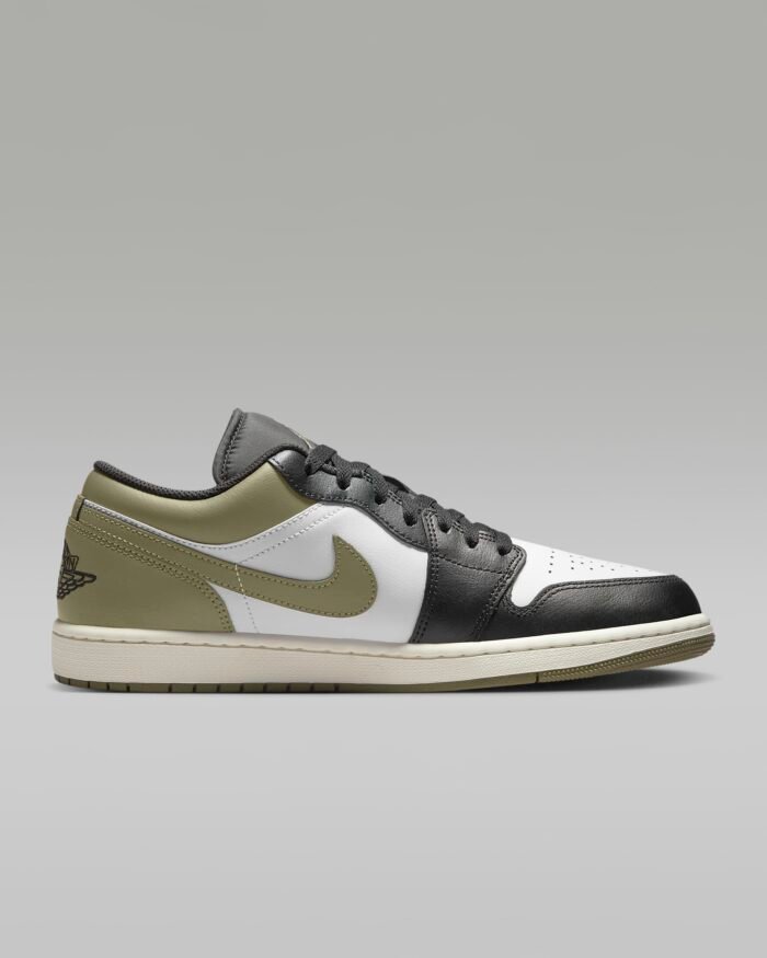 Air Jordan 1 Low (Black/Medium Olive/White)