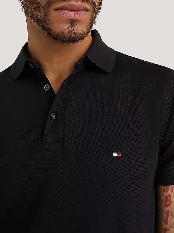 Tommy Hilfiger 1985 Slim Fit Polo-Black