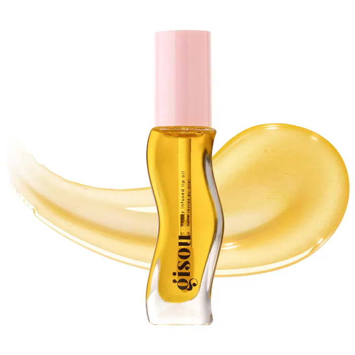 Gisou Honey Infused Hydrating Lip Oil -Honey Gold – clear golden glow