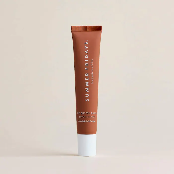 Summer Fridays Lip Butter Balm for Hydration & Shine – Iced Coffee – sheer cocoa