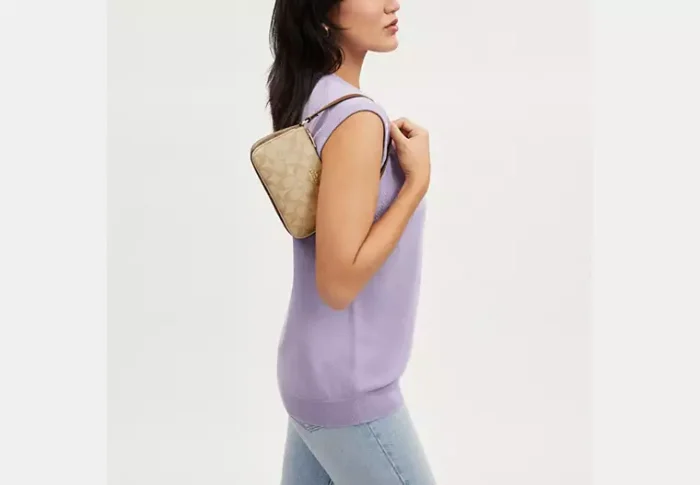 Coach Nolita 19 In Signature Canvas Gold/Light Khaki/Ivory Multi