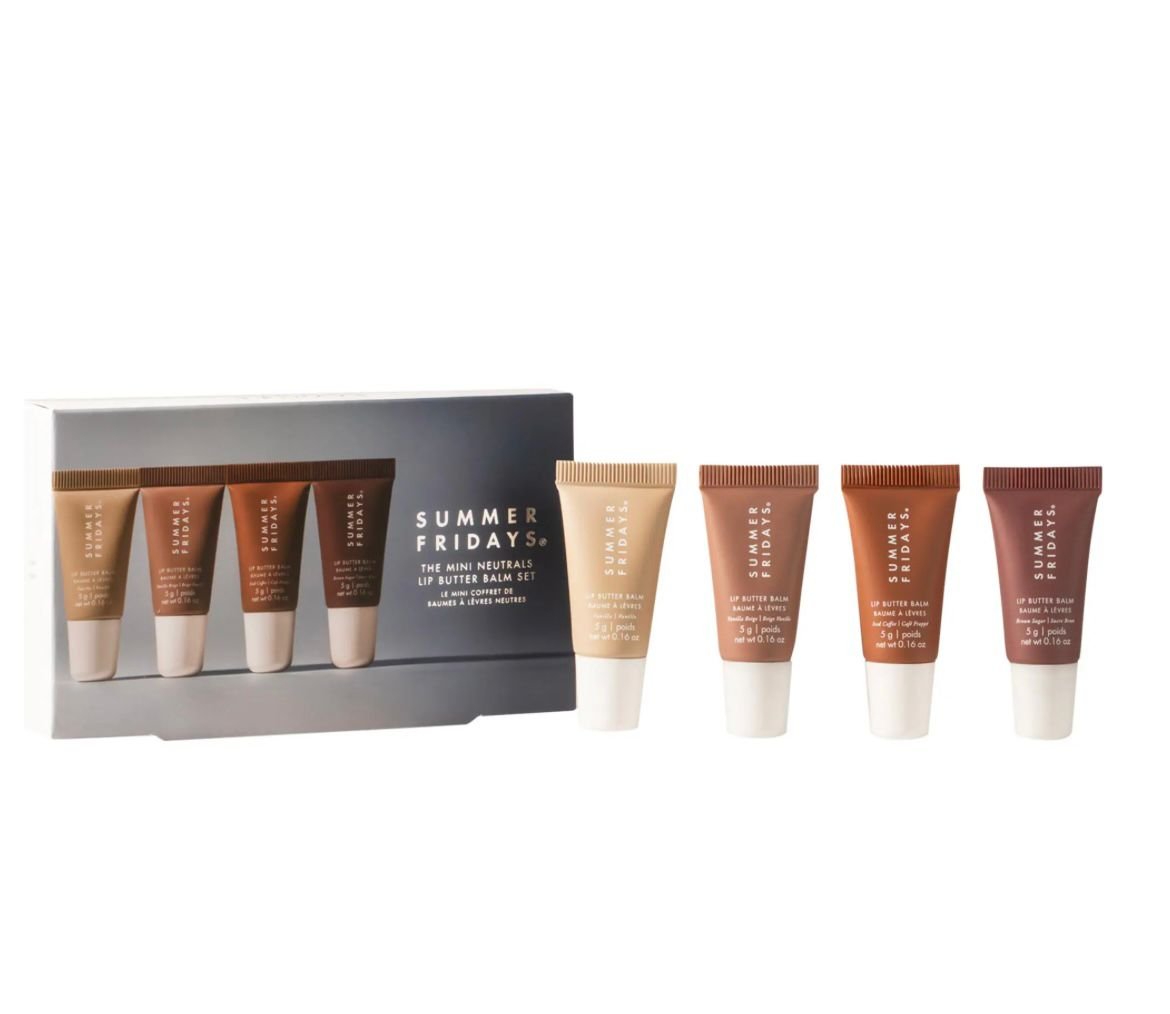 Summer Fridays The Mini Neutrals Lip Butter Balm Set