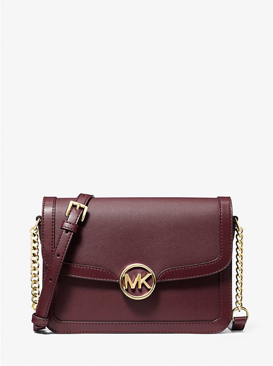Michael Kors Leida Medium Shoulder Bag (OXBLOOD)