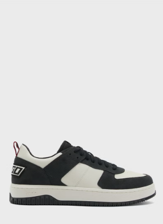 HUGO Lace Up Low Top Sneakers -  Black