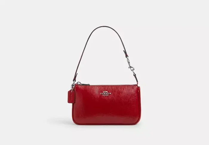 Coach Nolita 19 In Signature Canvas novelty leather/Silver/Red