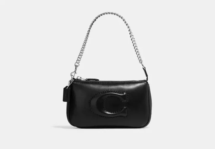Coach Nolita 19 In Signature Canvas smooth leather/Silver/Black