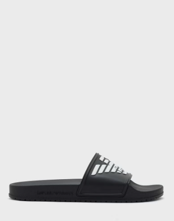 EMPORIO ARMANI Logo One Strap Flip Flops ( Multicolor)