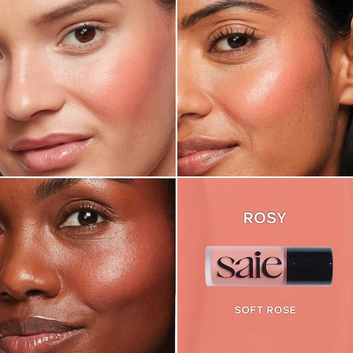 Saie Dew Blush Liquid Cream Blush – Rosy – soft rose