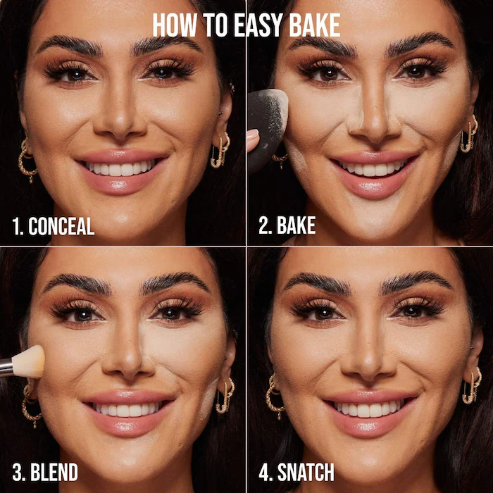 HUDA BEAUTY Easy Bake Blurring Loose Baking & Setting Powder – Cherry Blossom – fair to medium with true pink undertones
