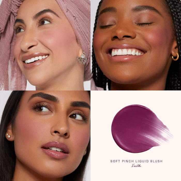Rare Beauty by Selena Gomez Soft Pinch Liquid Blush –  Faith – matte deep berry