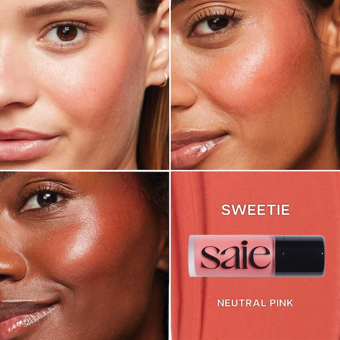 Saie Dew Blush Liquid Cream Blush – Sweetie – neutral pink