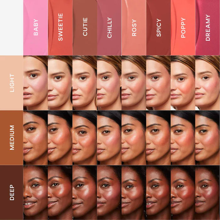 Saie Dew Blush Liquid Cream Blush – Poppy – bright coral