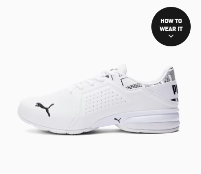 Viz Runner Repeat Men's Running Sneakers - Puma White-Puma Black